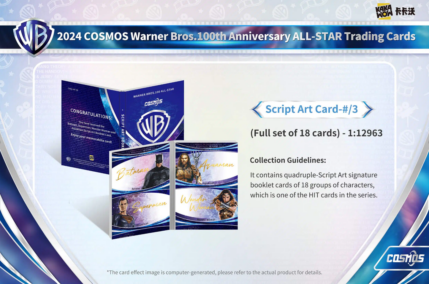 2024 Kakawow Cosmos Warner Bros. 100th Anniversary Hobby Box