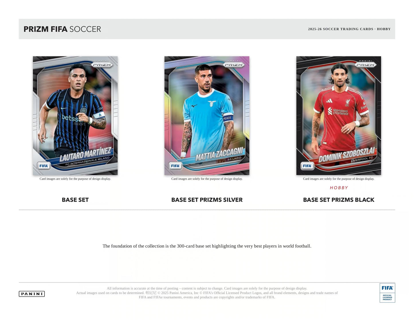 2025/26 Panini Prizm FIFA Fußball Hobby Box