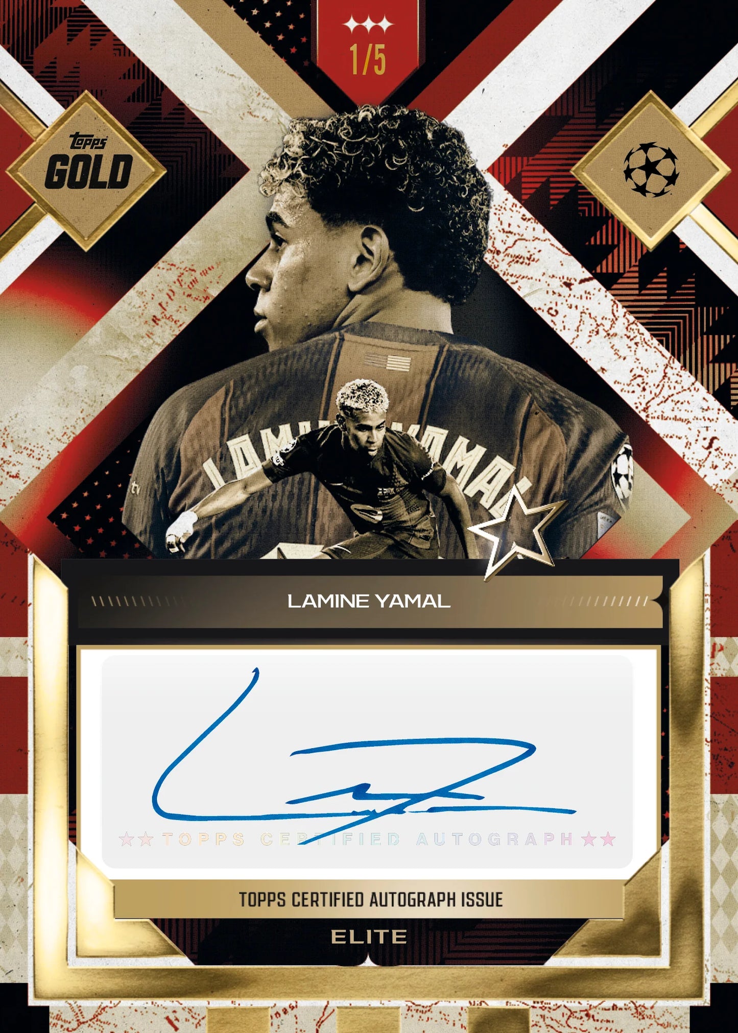 Topps UEFA Club Competitions 25/26 Gold