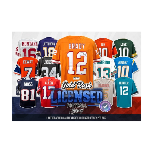 2026 Gold Rush lizenziertes NFL Autogramm Trikot