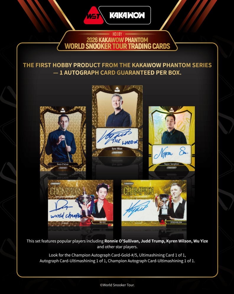 2026 Kakawow Phantom World Snooker Tour Hobby Box