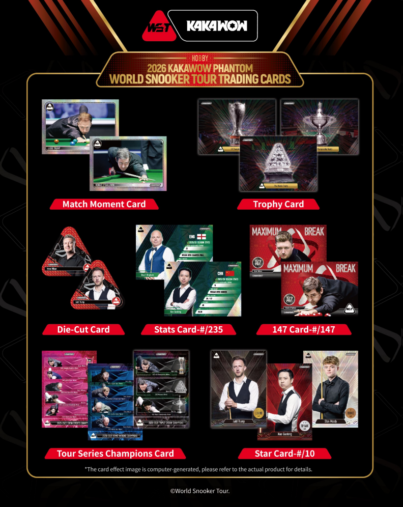 2026 Kakawow Phantom World Snooker Tour Hobby Box