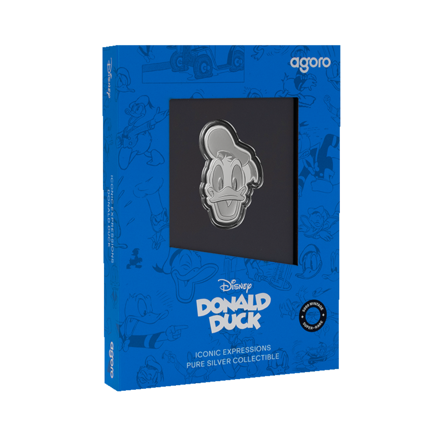 Agoro Disney Iconic Silhouettes Donald Duck 1/2 Unze Silber
