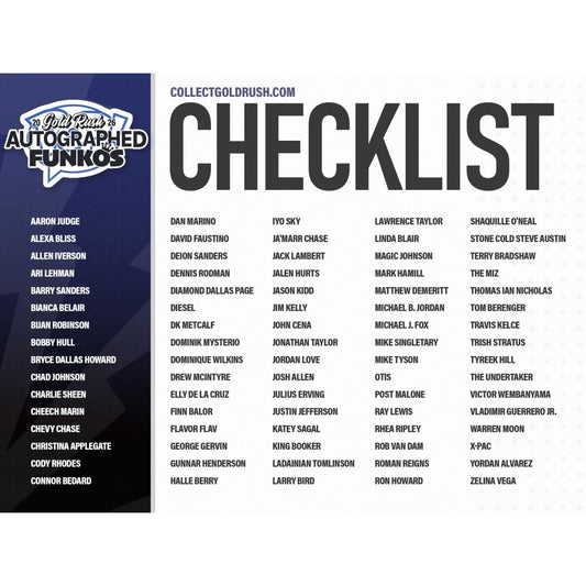 2026 Gold Rush Autogramm Funko Pop Figur