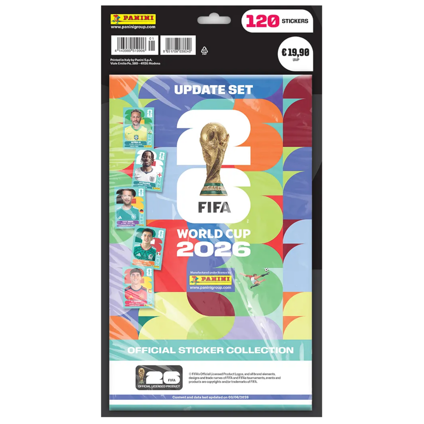 2026 Panini FIFA World Cup Sticker UPDATE SET