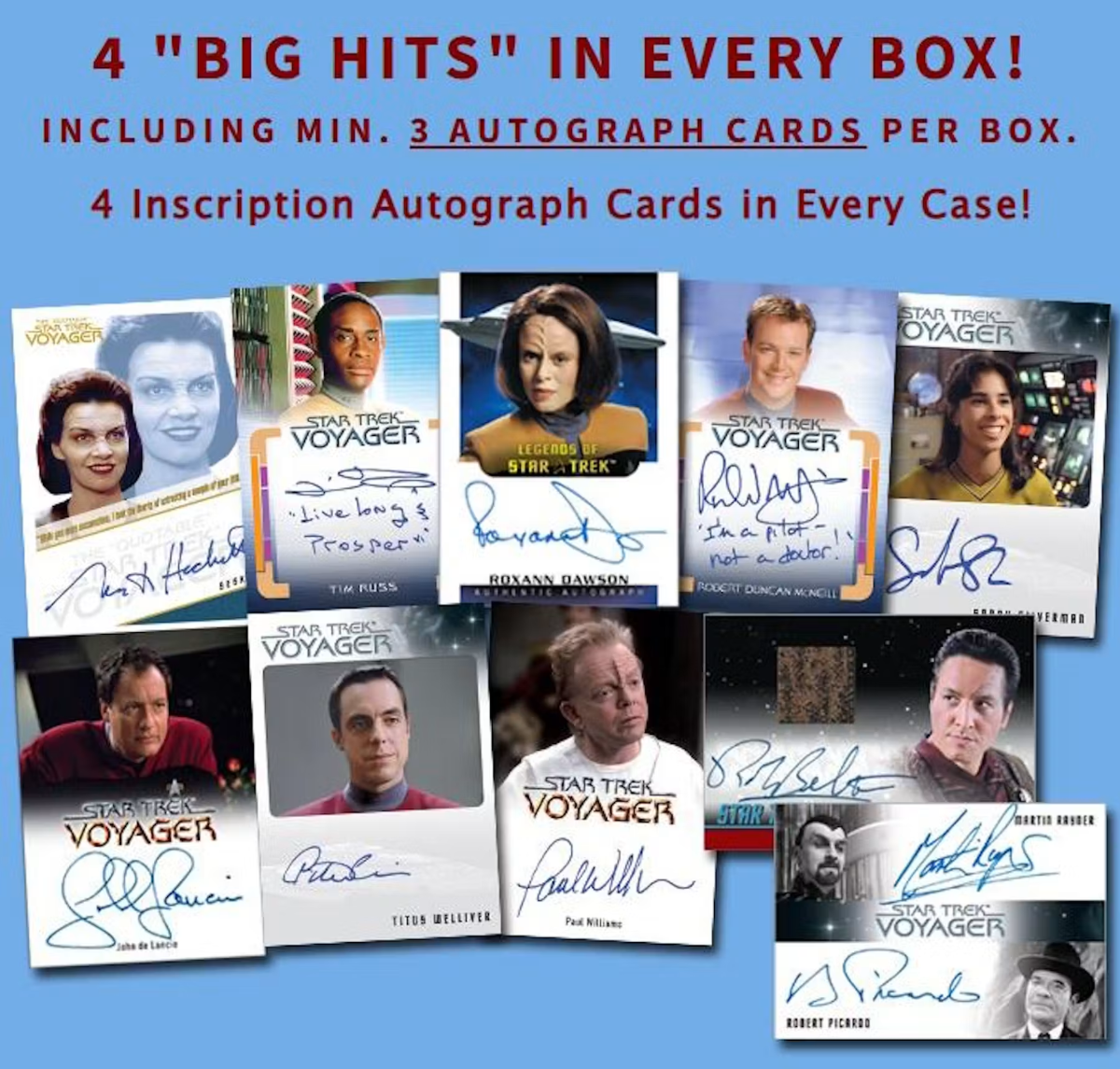 2026 Rittenhouse Star Trek Voyager Archives & Inscriptions