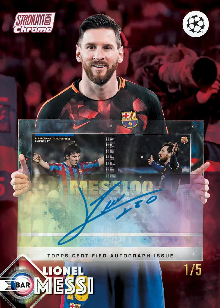 2025/26 Topps Stadium Club Chrome UCL Hobby Box
