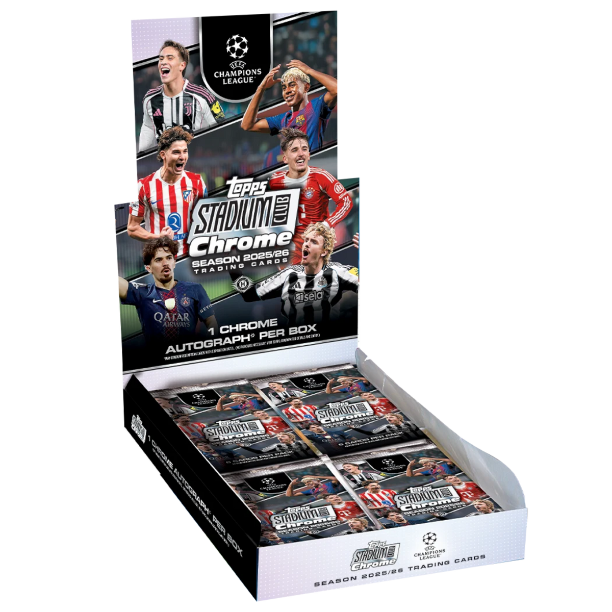 2025/26 Topps Stadium Club Chrome UCL Hobby Box